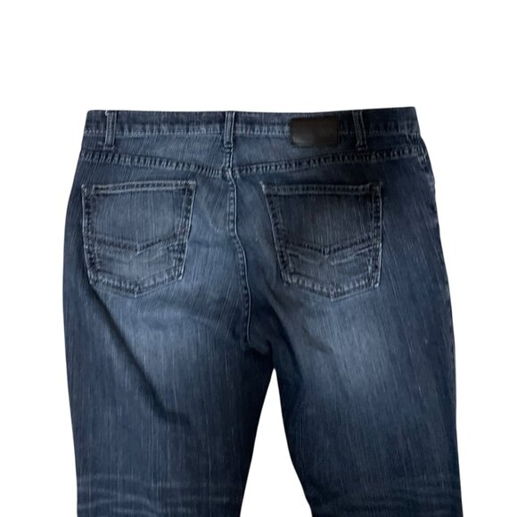 BKE Buckle Nolan Straight Leg Stretch Medium Wash Denim Blue Jeans Men's Sz 38R - Picture 7 of 8